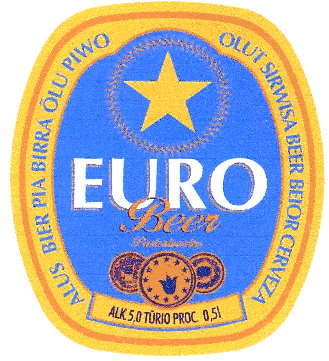 Prekės ženklas: EURO Beer ALUS BIER BIRVA